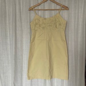Sleeveless Yellow Dress